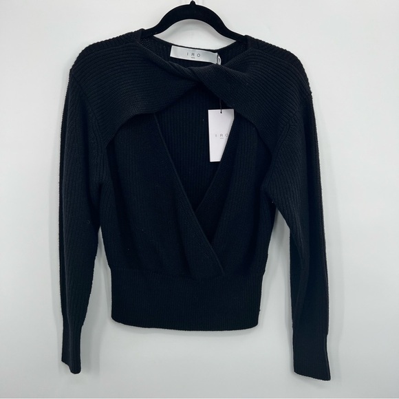 NWT IRO Paris Cut-Out Detail Knit Jumper Valtea Sweater Pullover Cashmere S - Picture 10 of 16